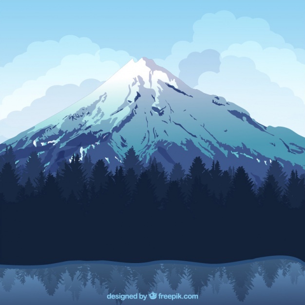 626x626 snowy mountain vectors, photos and free download - Snowy Mountain Drawing