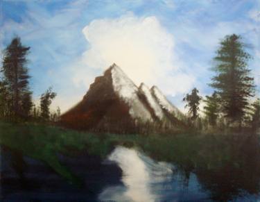 375x291 snowy mountain drawing - Snowy Mountain Drawing