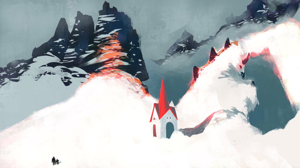1200x675 artofpablo on twitter hi still loving the snowy mountains - Snowy Mountain Drawing