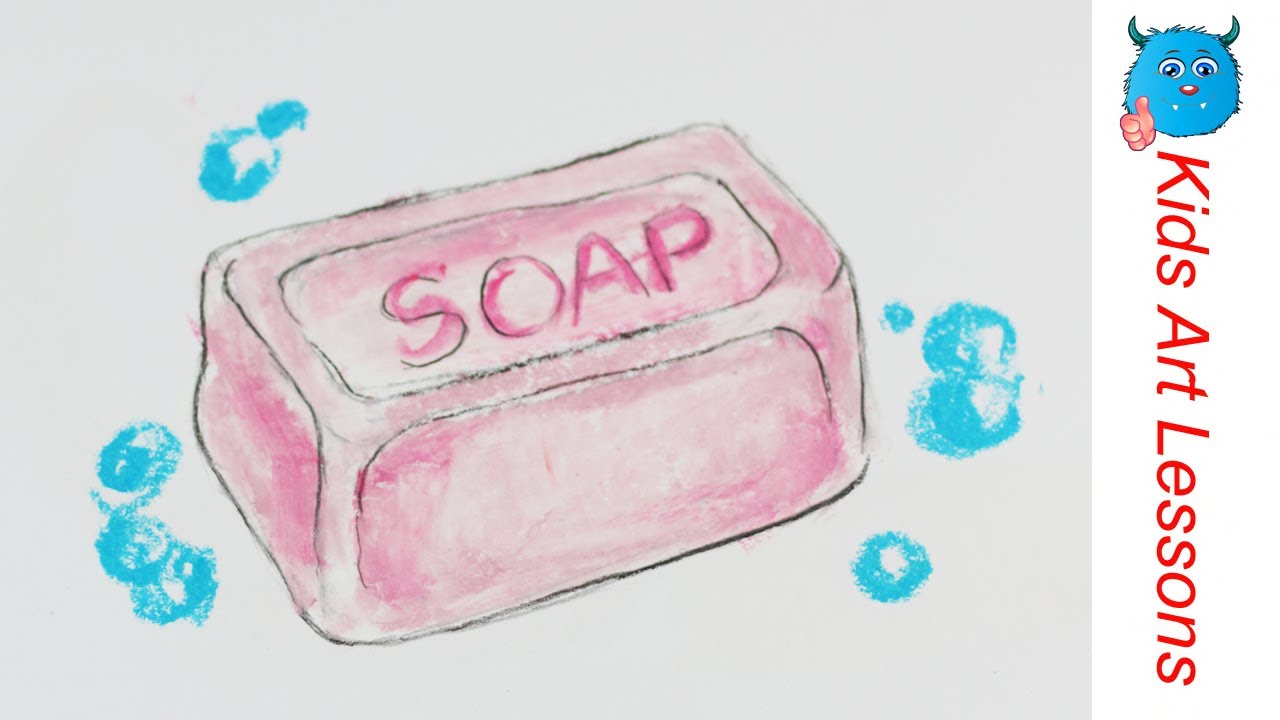 1280x720 How To Draw A Soap Easily Step - Soap Bar Drawing