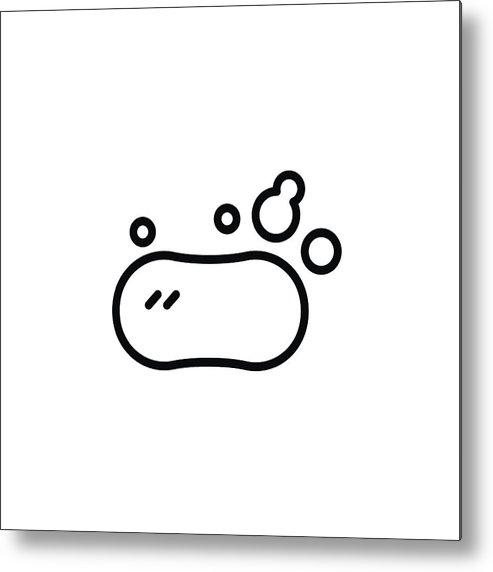 493x572 soap bar icon metal print - Soap Bar Drawing