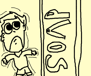 300x250 scared man and a giant soap bar drawing - Soap Bar Drawing