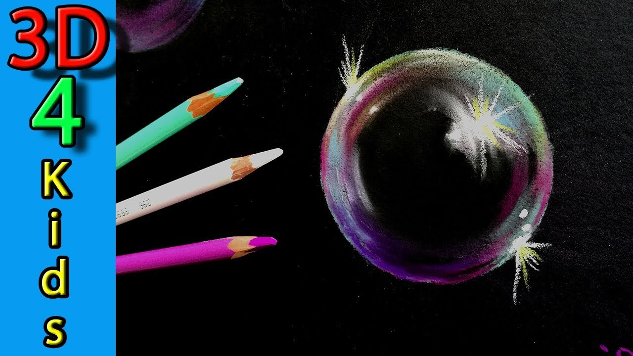 1280x720 wow! how to draw a soap bubble step - Soap Bubble Drawing