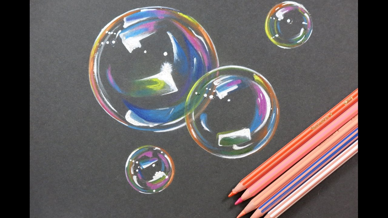 1280x720 diy amazing bubbles drawing how to draw bubbles - Soap Bubble Drawing