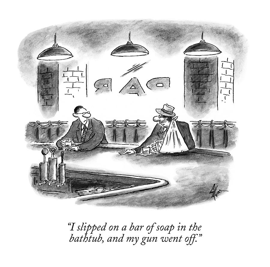 900x891 I Slipped On A Bar Of Soap In The Bathtub Drawing - Soap Drawing