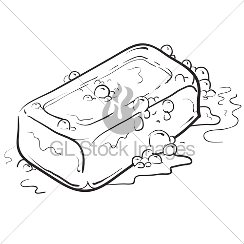 500x500 Bar Of Soap Sketch Gl Stock Images - Soap Drawing