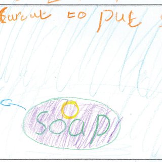 320x320 Child Drawing Of Soap Being Used Download Scientific Diagram - Soap Drawing