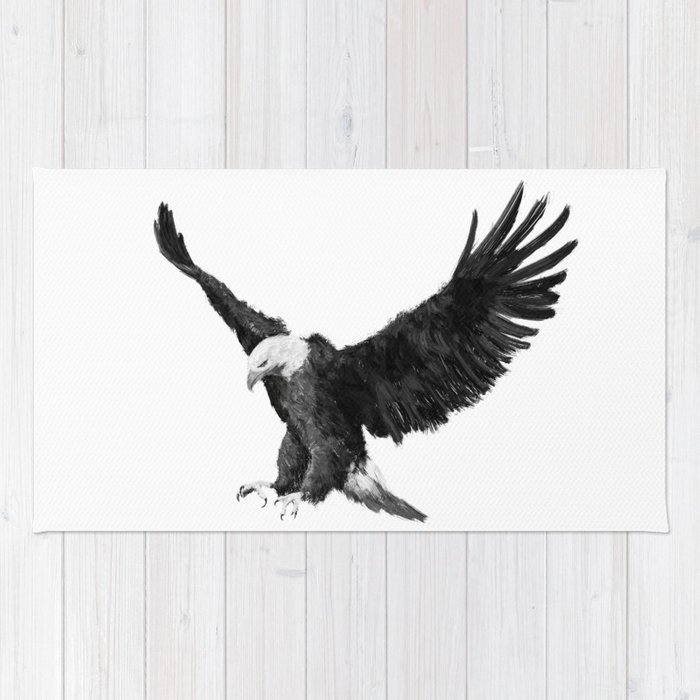 700x700 Soaring Eagle Rug - Soaring Eagle Drawing