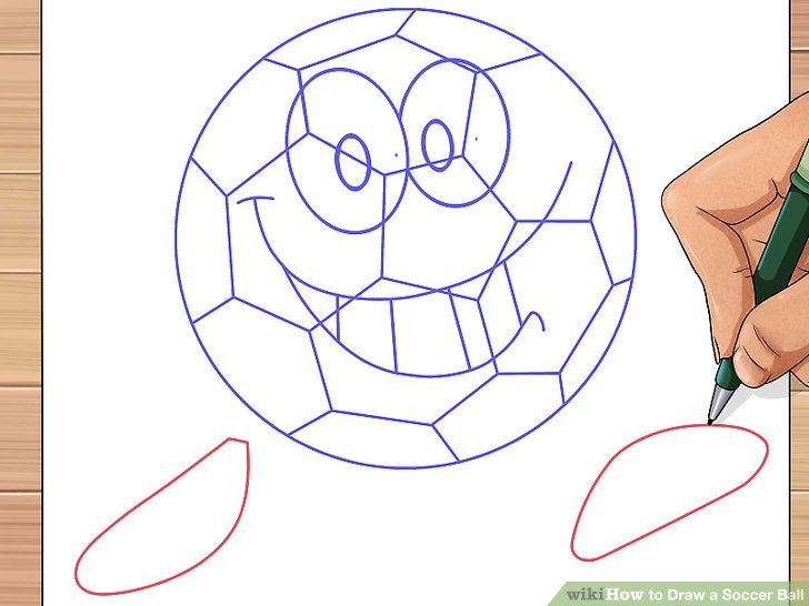 728x546 Ways To Draw A Soccer Ball - Soccer Ball Cartoon Drawing