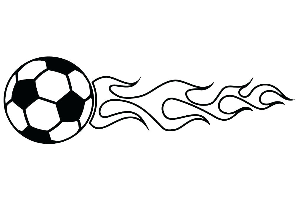 1003x700 How To Draw A Soccer Ball Step - Soccer Ball Drawing
