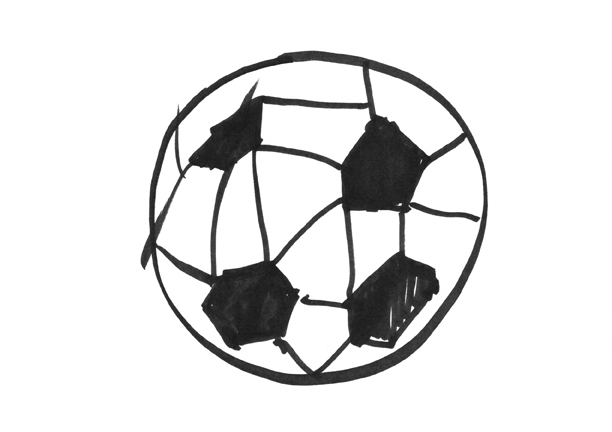 612x432 How To Draw A Soccer Ball A Project - Soccer Ball Drawing