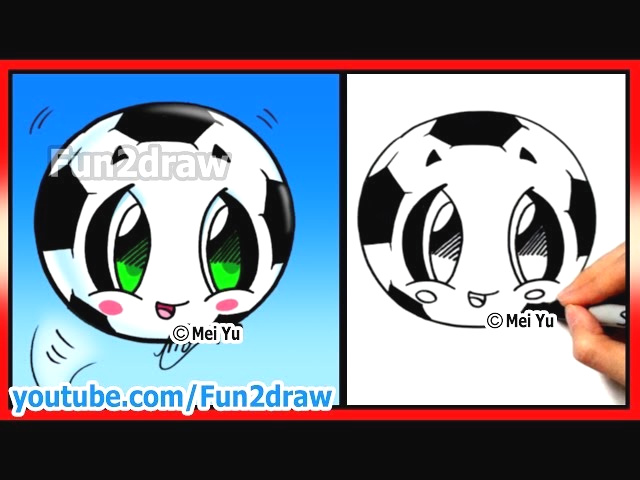 640x480 How To Draw A Soccer Ball Step - Soccer Ball Drawing Easy