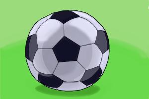 300x200 How To Draw A Soccer Ball Step - Soccer Ball Drawing Easy