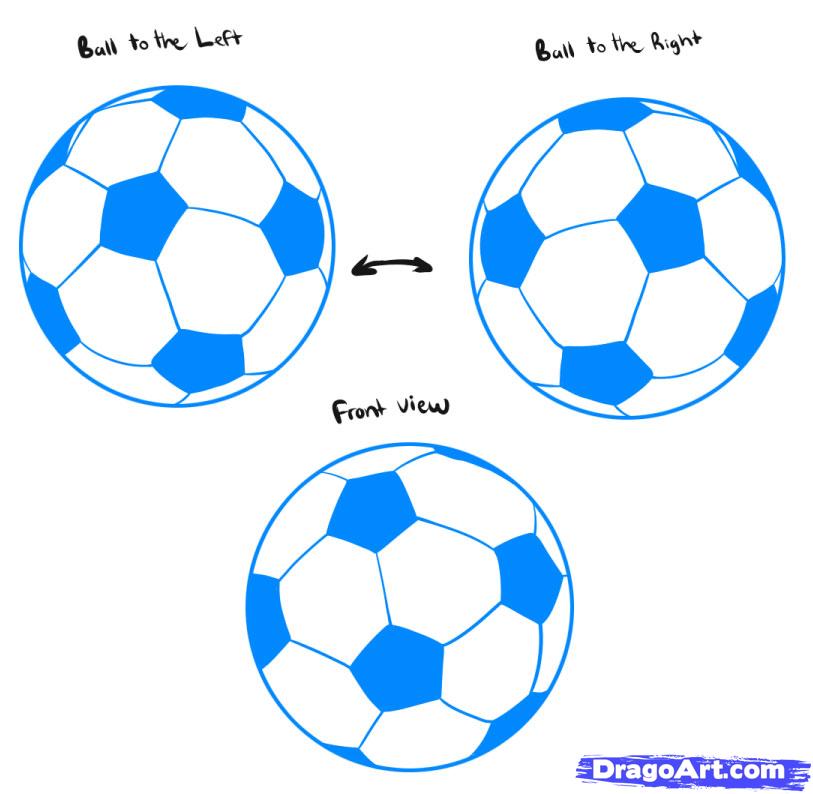 813x794 How To Draw Soccer Balls, Step - Soccer Ball Drawing Step By Step