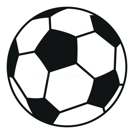 450x450 Soccer Ball Drawing Template - Soccer Ball Drawing Step By Step