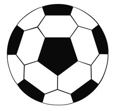 236x228 soccer ball cookies template - Soccer Ball Drawing Template
