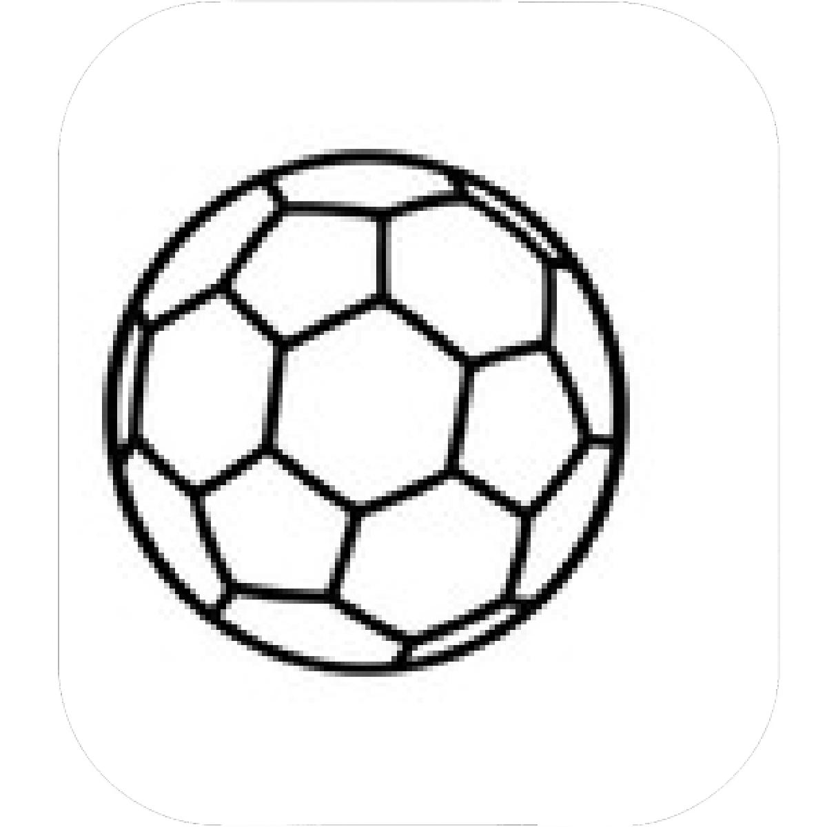 1200x1200 Designs Mein Mousepad Design Mousepad Selbst Designen - Soccer Ball Line Drawing