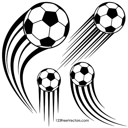 500x500 Soccer Ball Clip Art Outline White - Soccer Ball Line Drawing