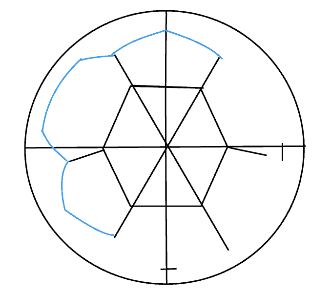 678x600 How To Draw A Soccer Ball Step - Soccer Ball Line Drawing