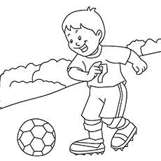 230x230 Soccer Ball Coloring Pages - Soccer Ball Line Drawing