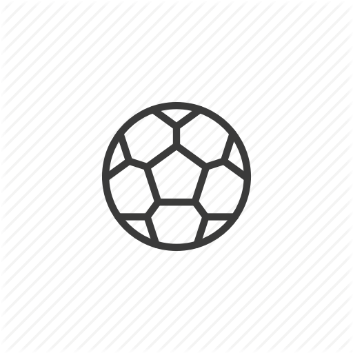 512x512 Ball, Football, Line, Soccer Icon - Soccer Ball Line Drawing