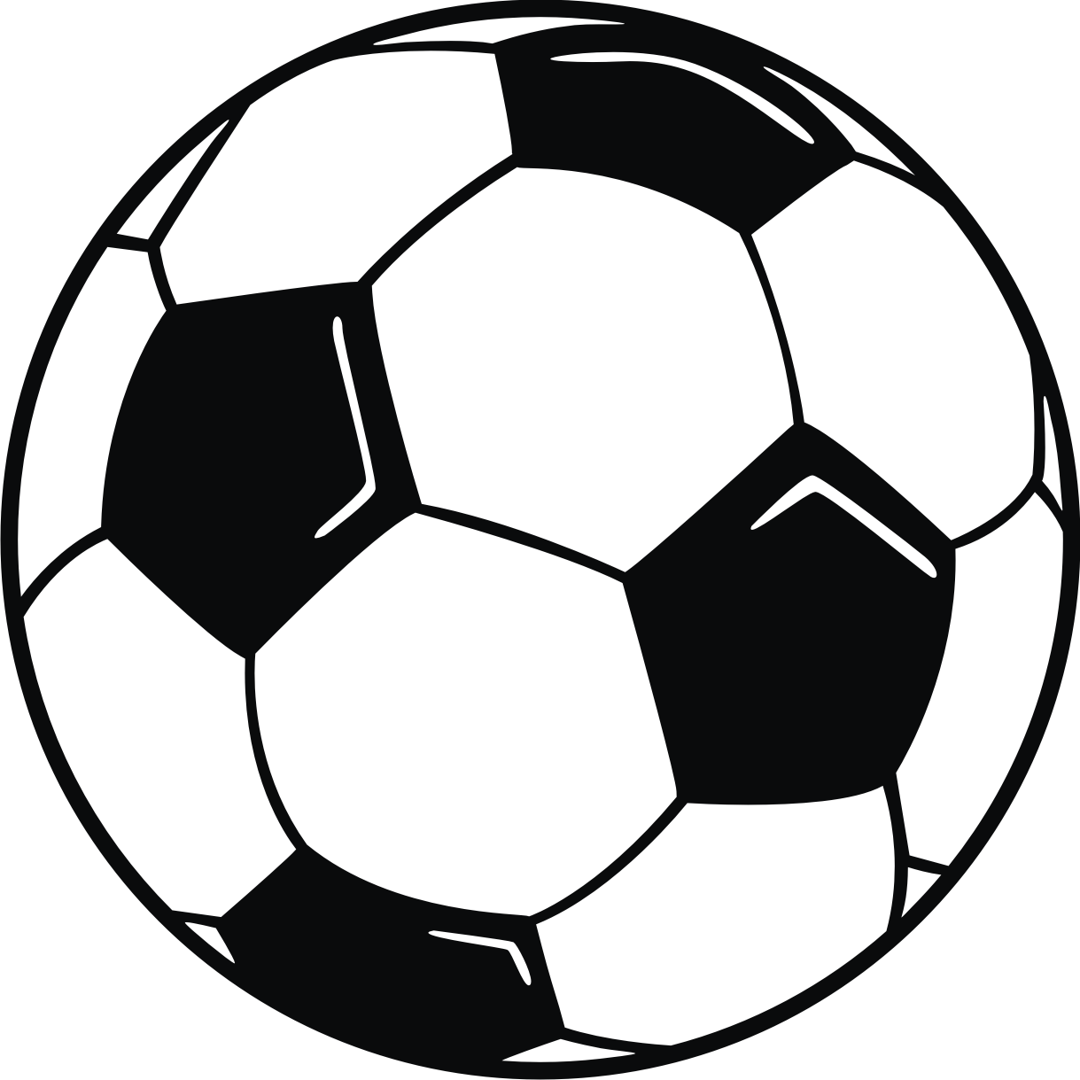 1219x1219 clip art soccer ball with hi lights graphic design soccer - Soccer Ball Line Drawing