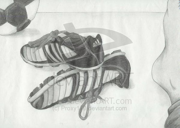 600x427 soccer cleat drawing - Soccer Cleats Drawing