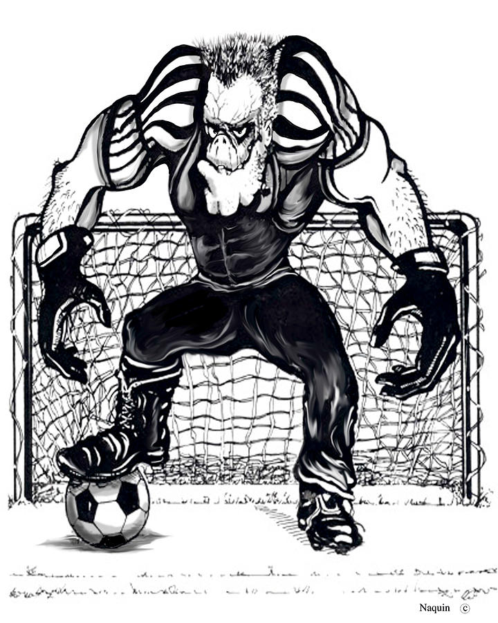 720x900 Soccer Goalie Drawing - Soccer Drawings