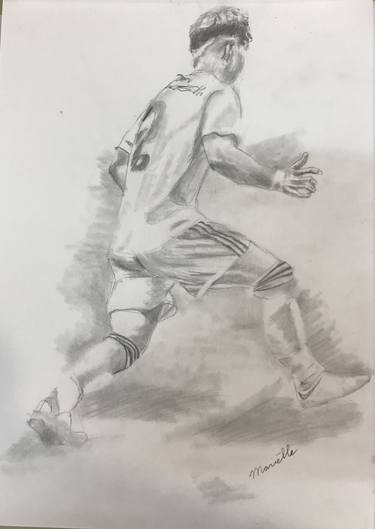 375x529 Soccer Player Drawing - Soccer Drawings