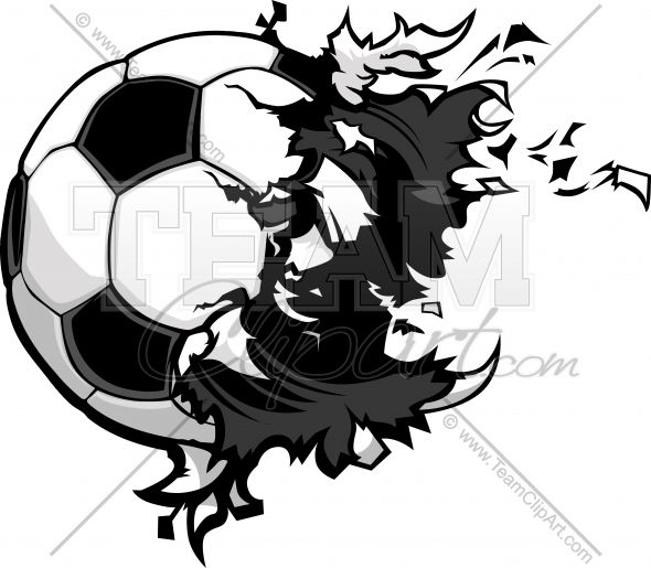 590x515 Cool Soccer Ball Drawings Exploding Vectorcool Stunning Designs - Soccer Drawings