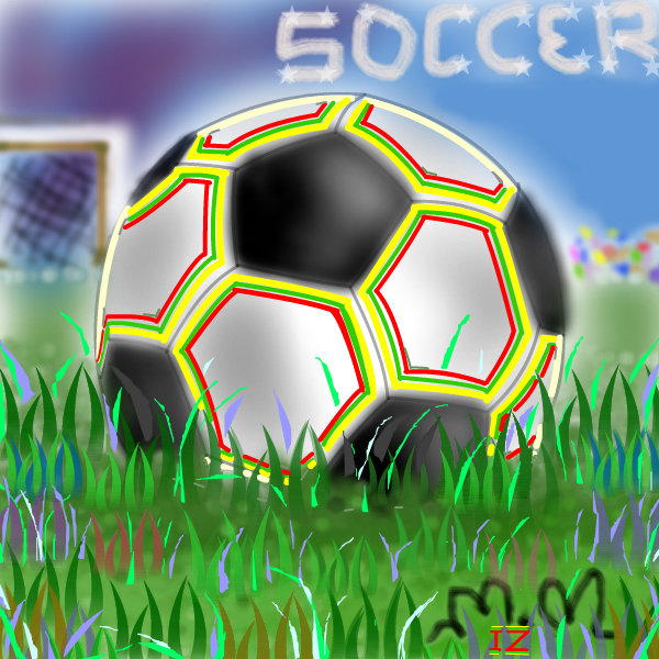 600x600 soccer field a sports speedpaint drawing - Soccer Field Drawing