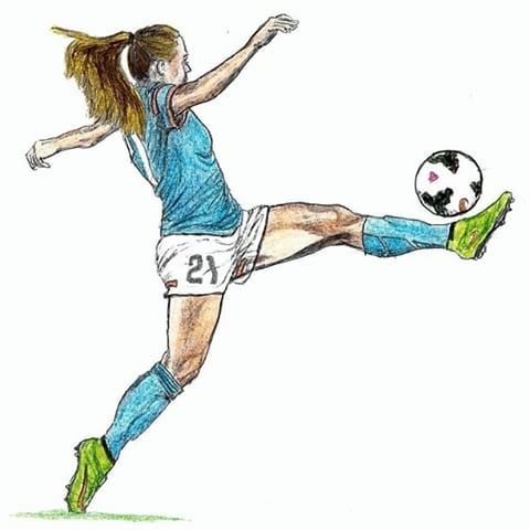 480x480 imagen relacionada draws girl playing soccer - Soccer Girl Drawing
