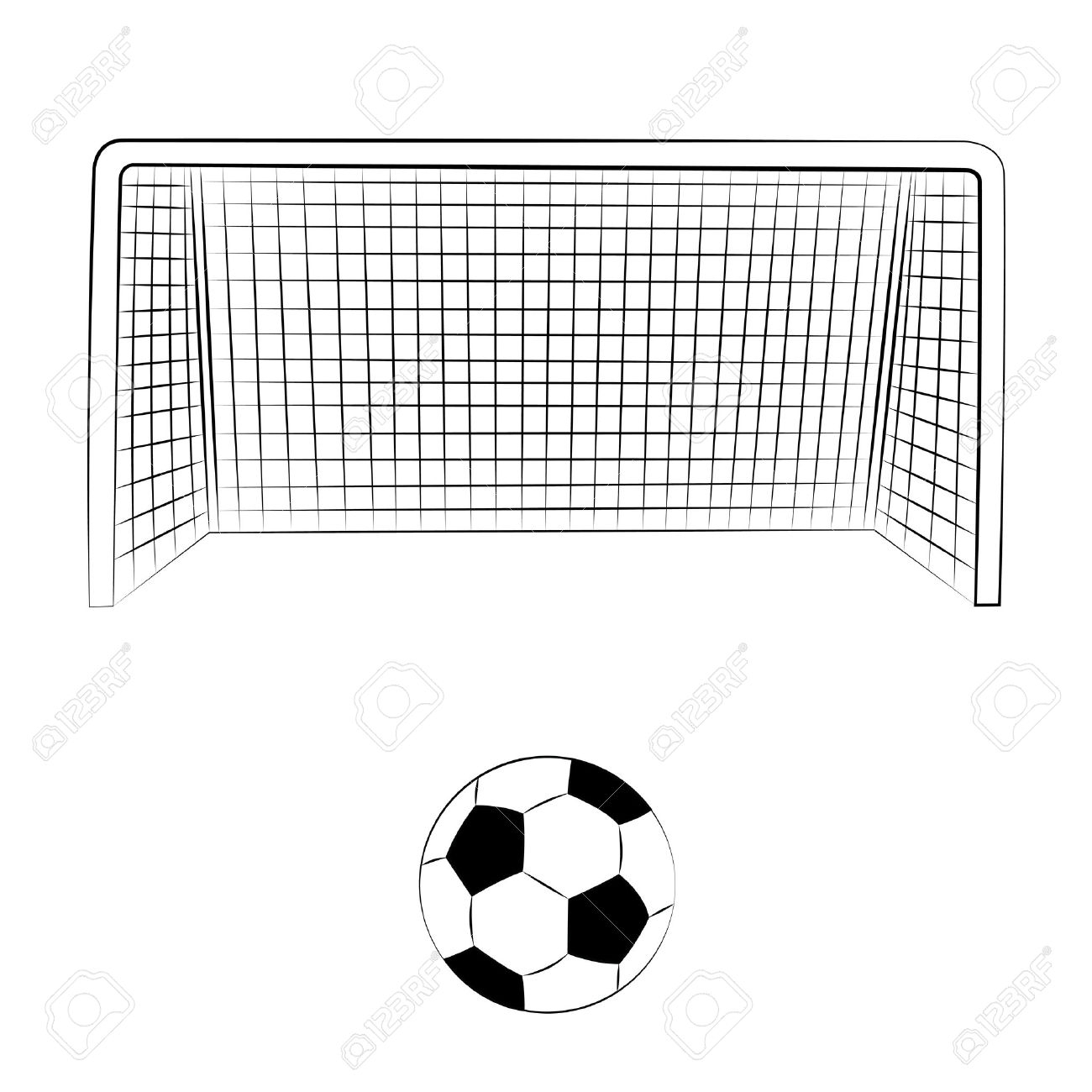 Collection 93+ Pictures how to draw a soccer goal step by step Stunning