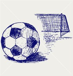 236x248 how to draw a soccer goal in drawings soccer drawing - Soccer Goal Drawing