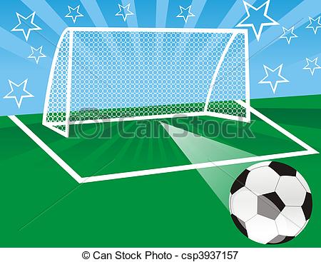 450x367 soccer game soccer goal close up - Soccer Goal Drawing