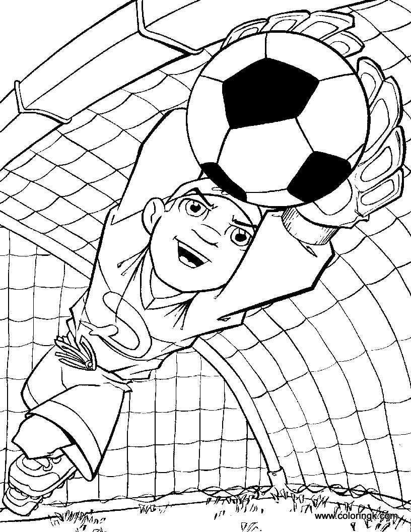 816x1056 soccer goalie coloring pages - Soccer Goalie Drawing