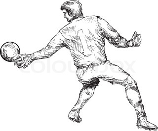 320x267 soccer goalie sketches - Soccer Goalie Drawing