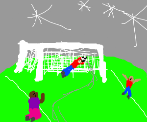 300x250 soccer goalie making a great save - Soccer Goalie Drawing