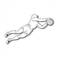 190x190 stamping station - Soccer Goalie Drawing