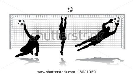 450x253 soccer goalie silhouette vector - Soccer Goalie Drawing
