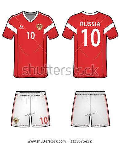 390x470 Soccer Uniform Design Vector Illustration Flat Sketches Template - Soccer Jersey Drawing