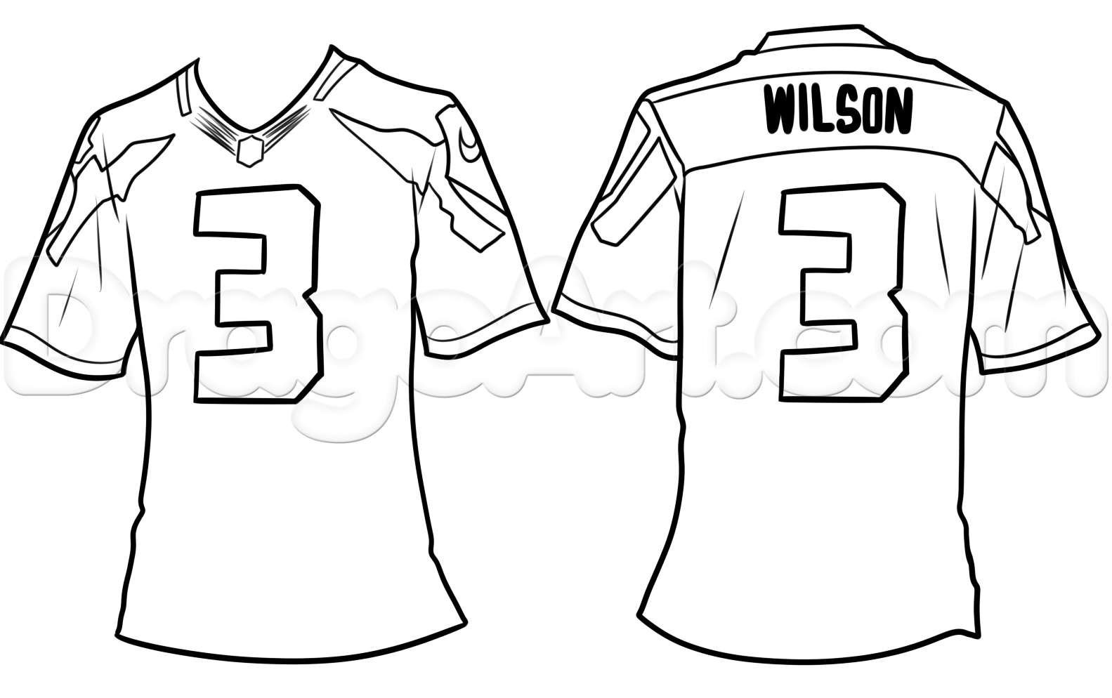 Football Jersey Coloring Sheet Coloring Pages