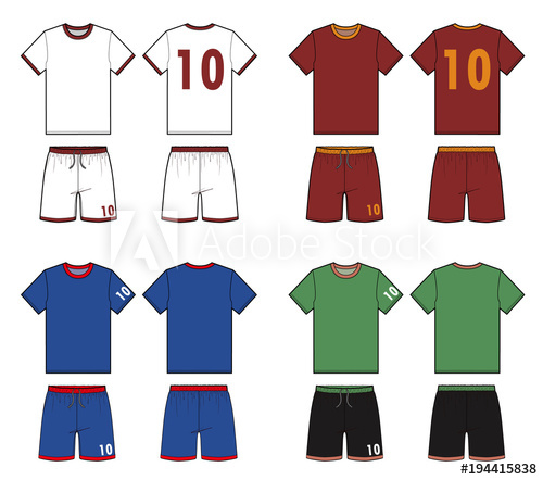 500x442 Football Soccer Uniform Fashion Flat Technical Drawing Template - Soccer Jersey Drawing