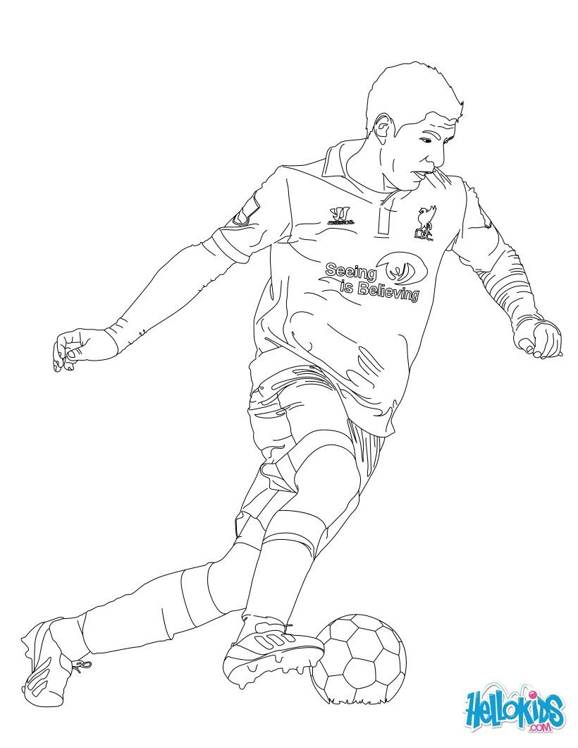 820x1060 Coloring Pages Soccerer Coloring - Soccer Line Drawing