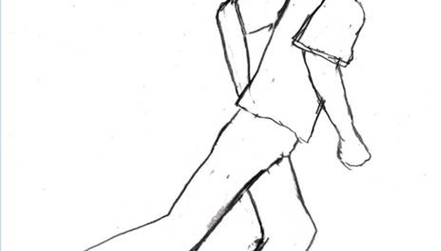 877x500 how to draw a soccer player our pastimes - Soccer Line Drawing