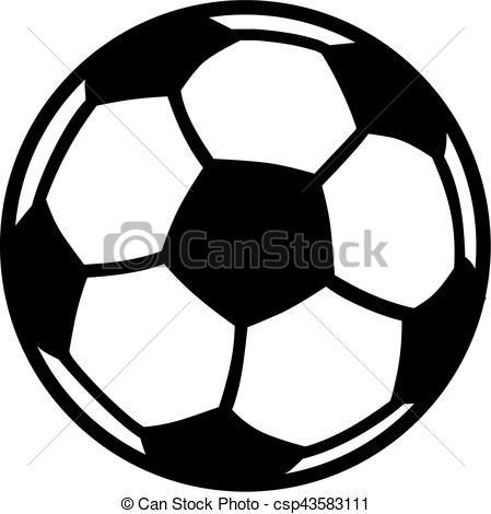 449x470 Soccer Football Ball - Soccer Line Drawing