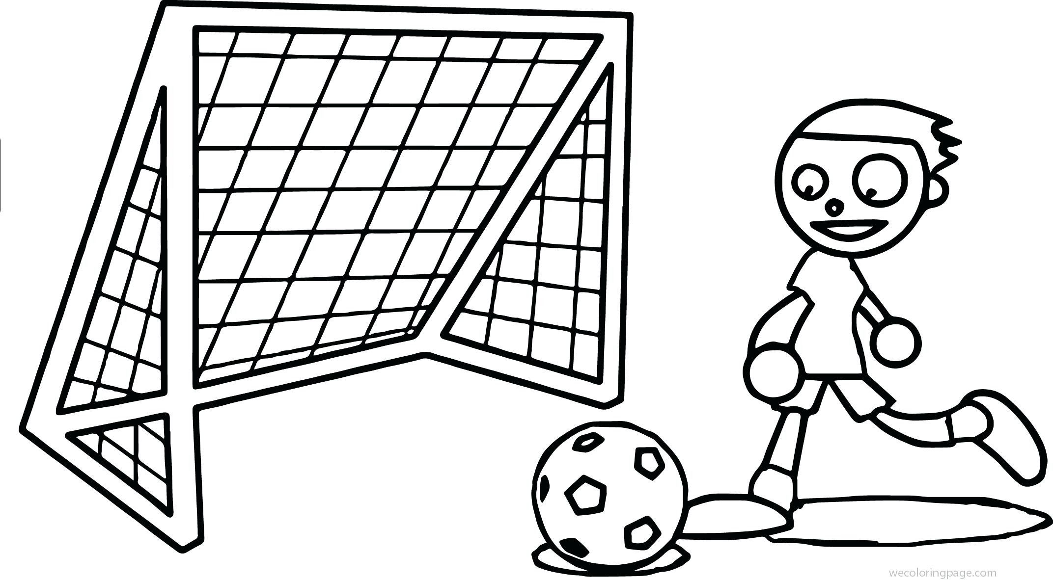 2144x1182 Hobby Drawing Free Download - Soccer Net Drawing