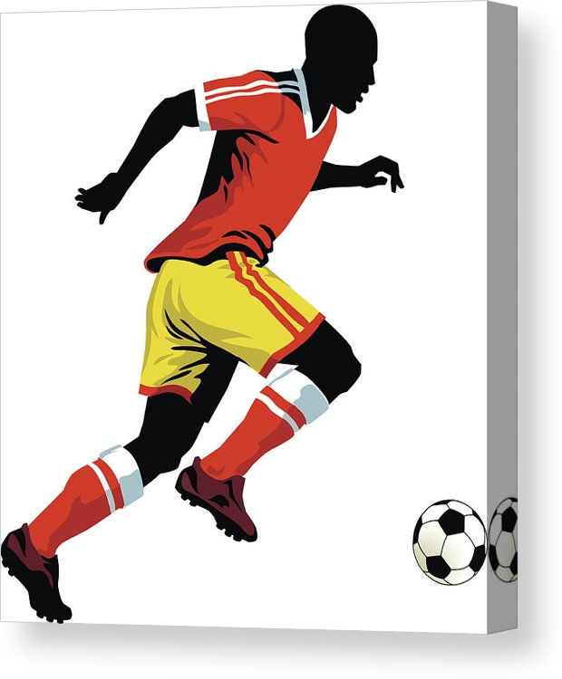 620x750 Soccer Player Running With Ball - Soccer Player Drawing
