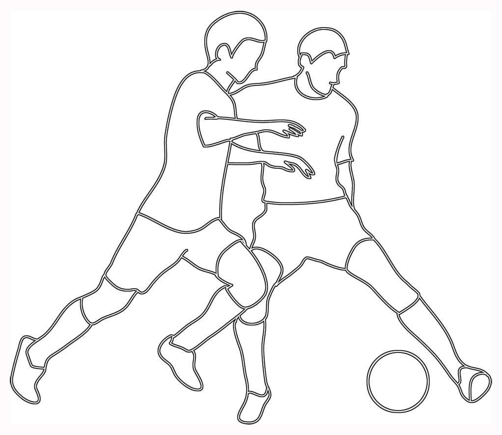 1022x886 Different Kinds Of Sports Clipart - Soccer Player Drawing