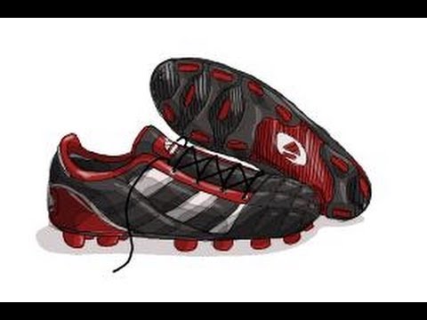 480x360 How To Draw Soccer Cleats - Soccer Shoes Drawing